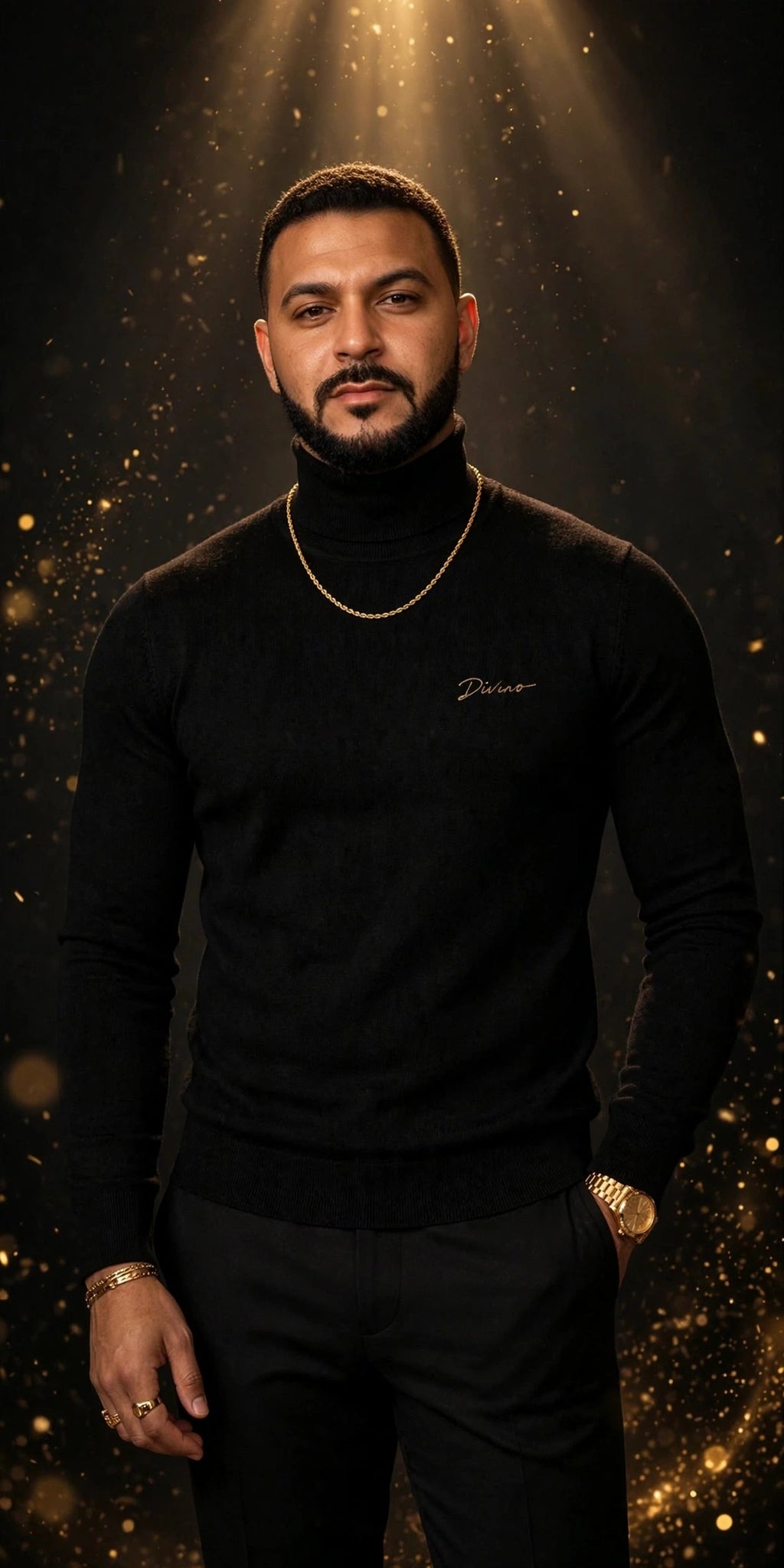 Col roulé DIVINO — devant signature